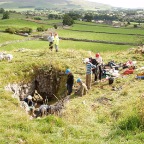 Excavation site at Cove Hole, Grassington. Yorkshire Dales 2009